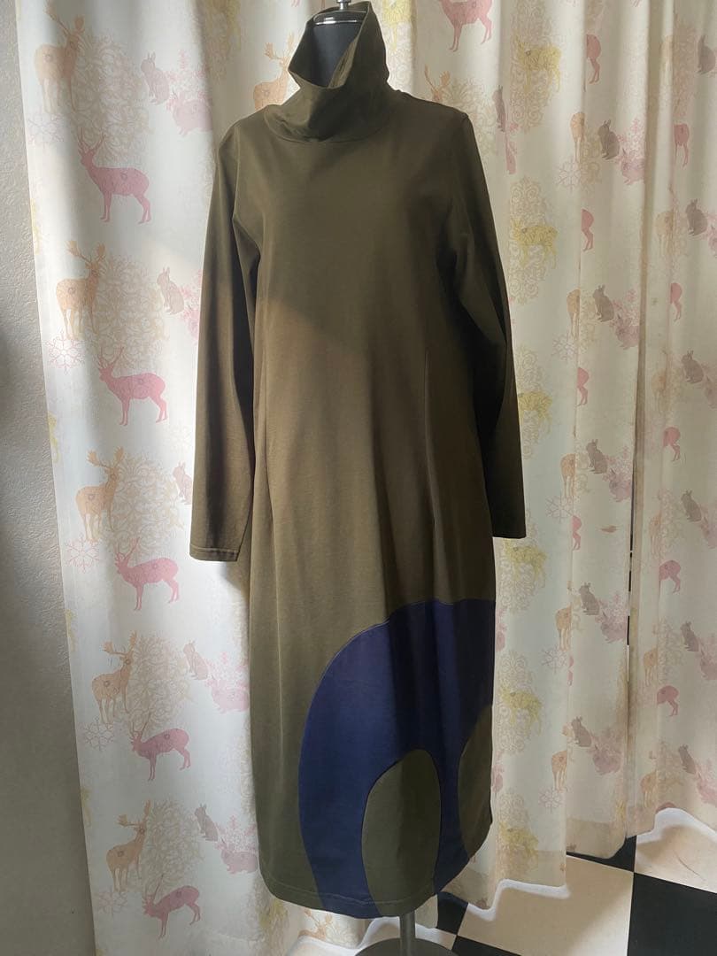 お値下げ‼️I ＋ mu 長袖ワンピース　サイズ38 マツオインターナショナル