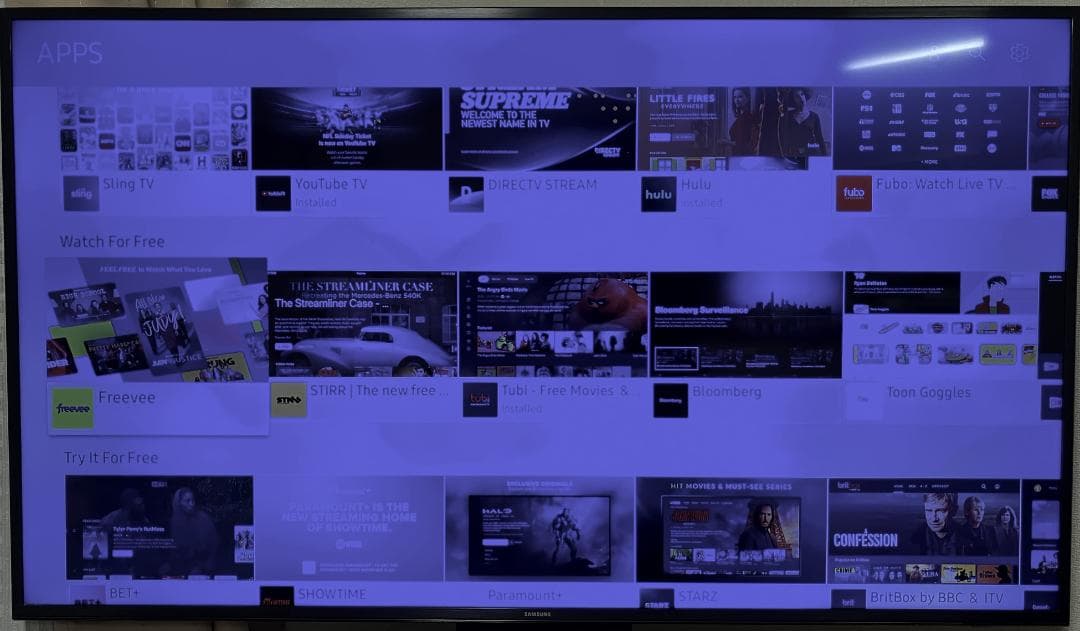 Sumsung 55インチ 4K スマートテレビ (US仕様)