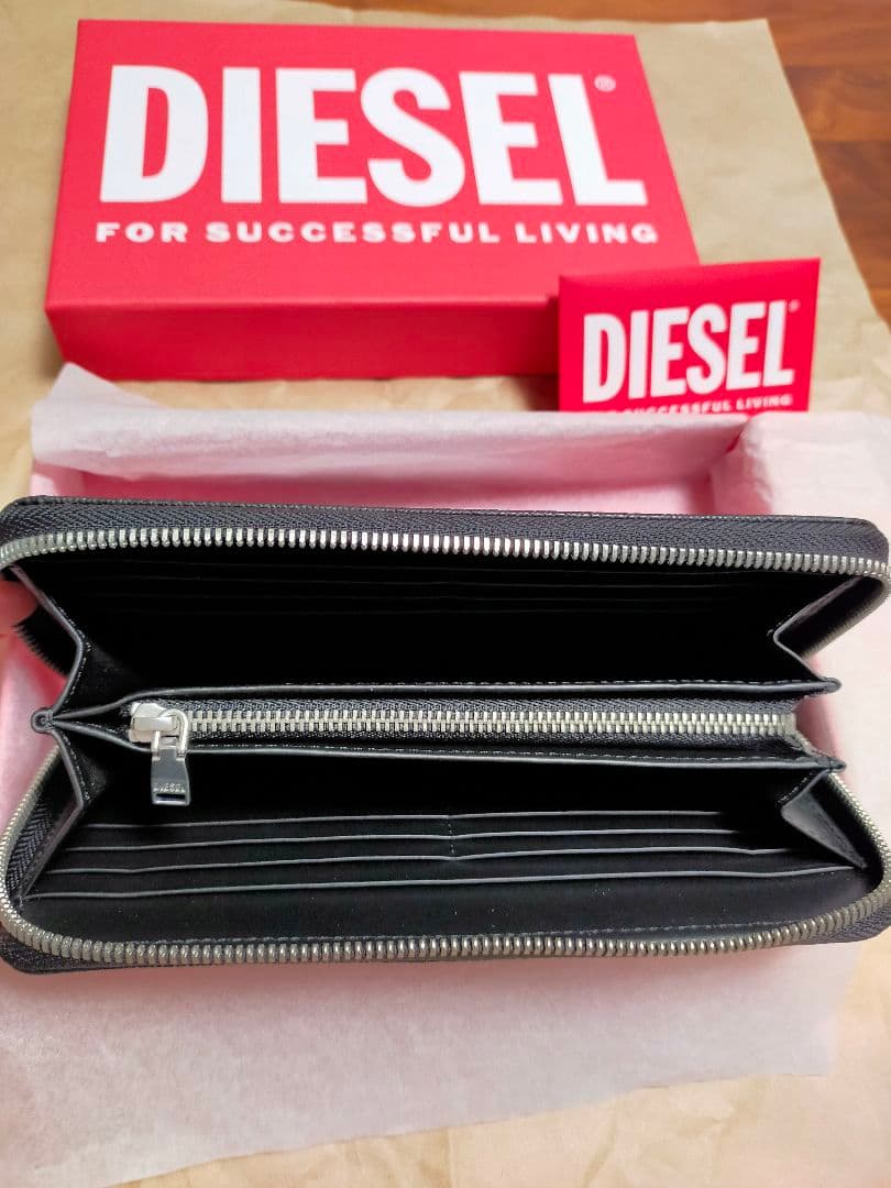 【正規品】新品未使用 Diesel ディーゼル 長財布 黒