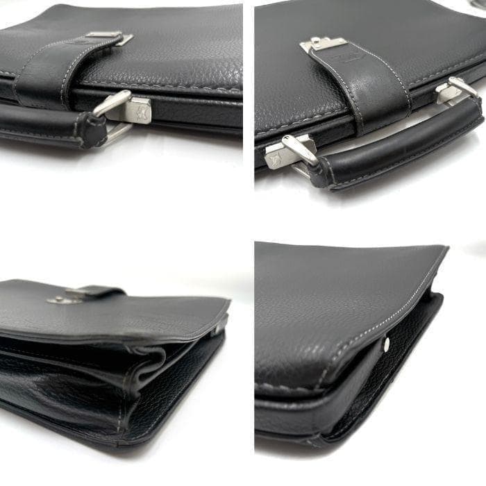 バーバリー BURBERRY ビジネスバッグ レザー 内側チェック ブラック 黒