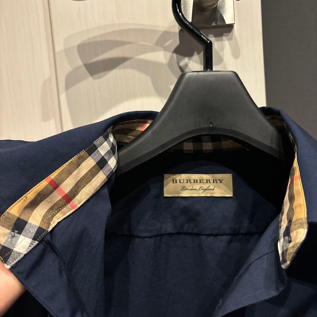 【Fantasy】BURBERRY ネイビー 半袖シャツ