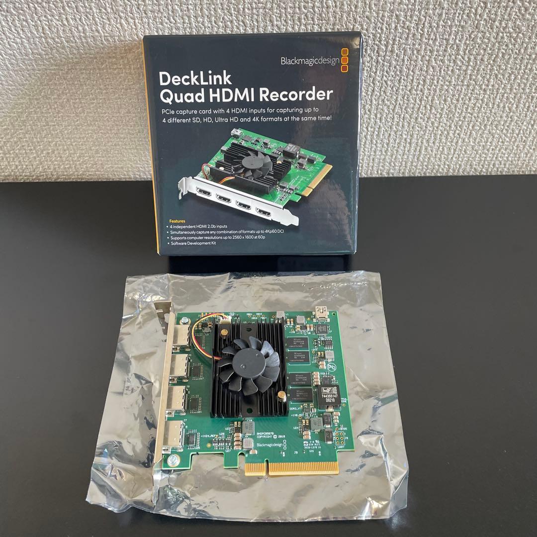 グラフィックボード・グラボ・ビデオカード Blackmagic DeckLink Quad HDMI Recorder