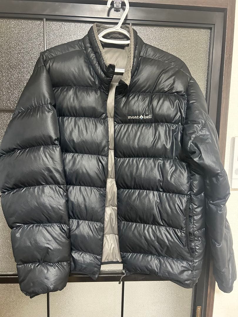 美品モンベル800FPライトアルパインダウンジャケット　メンズLブラック