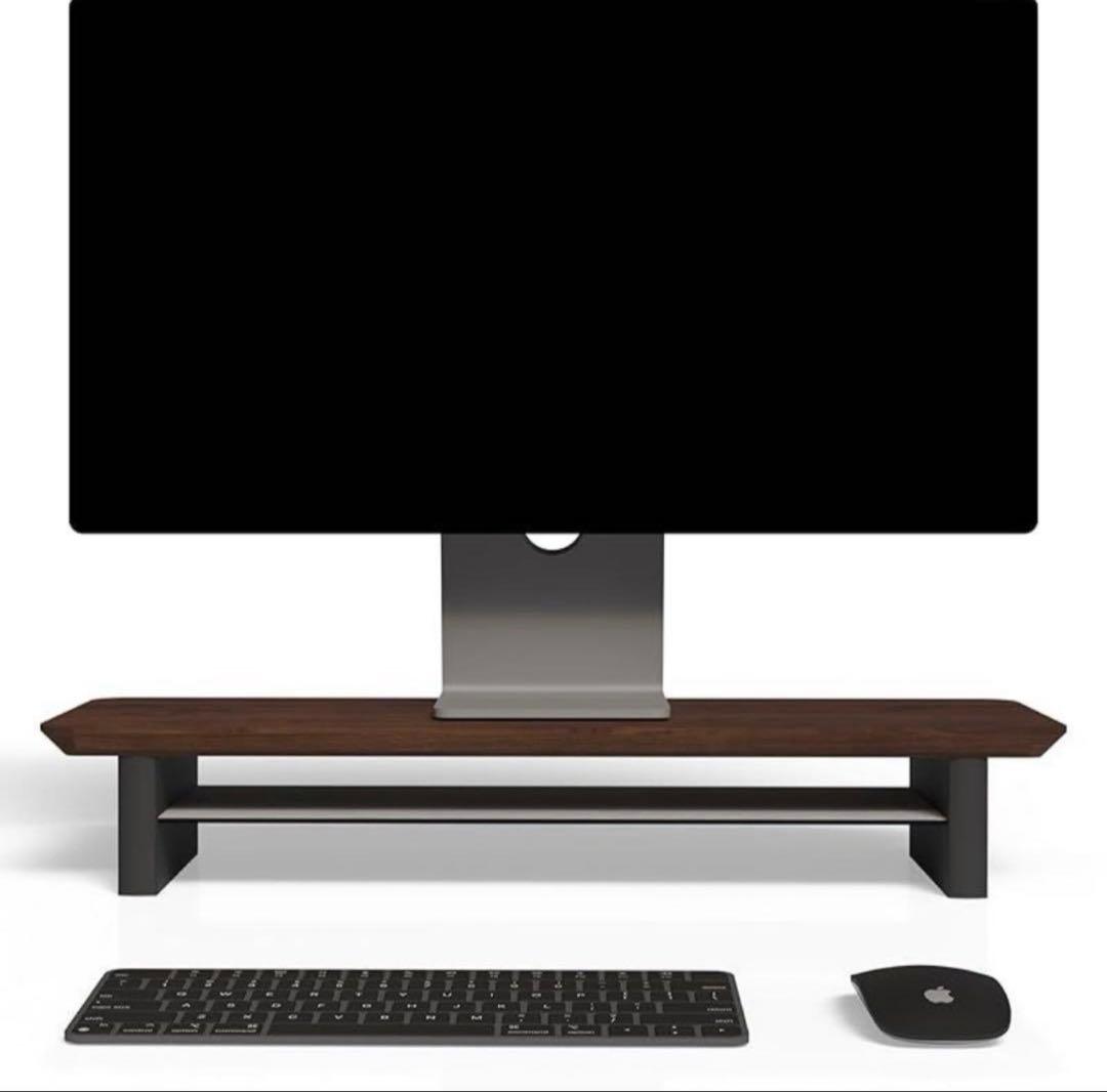 直接手渡しamesoba モニタースタンド ダークウォールナット ミニ