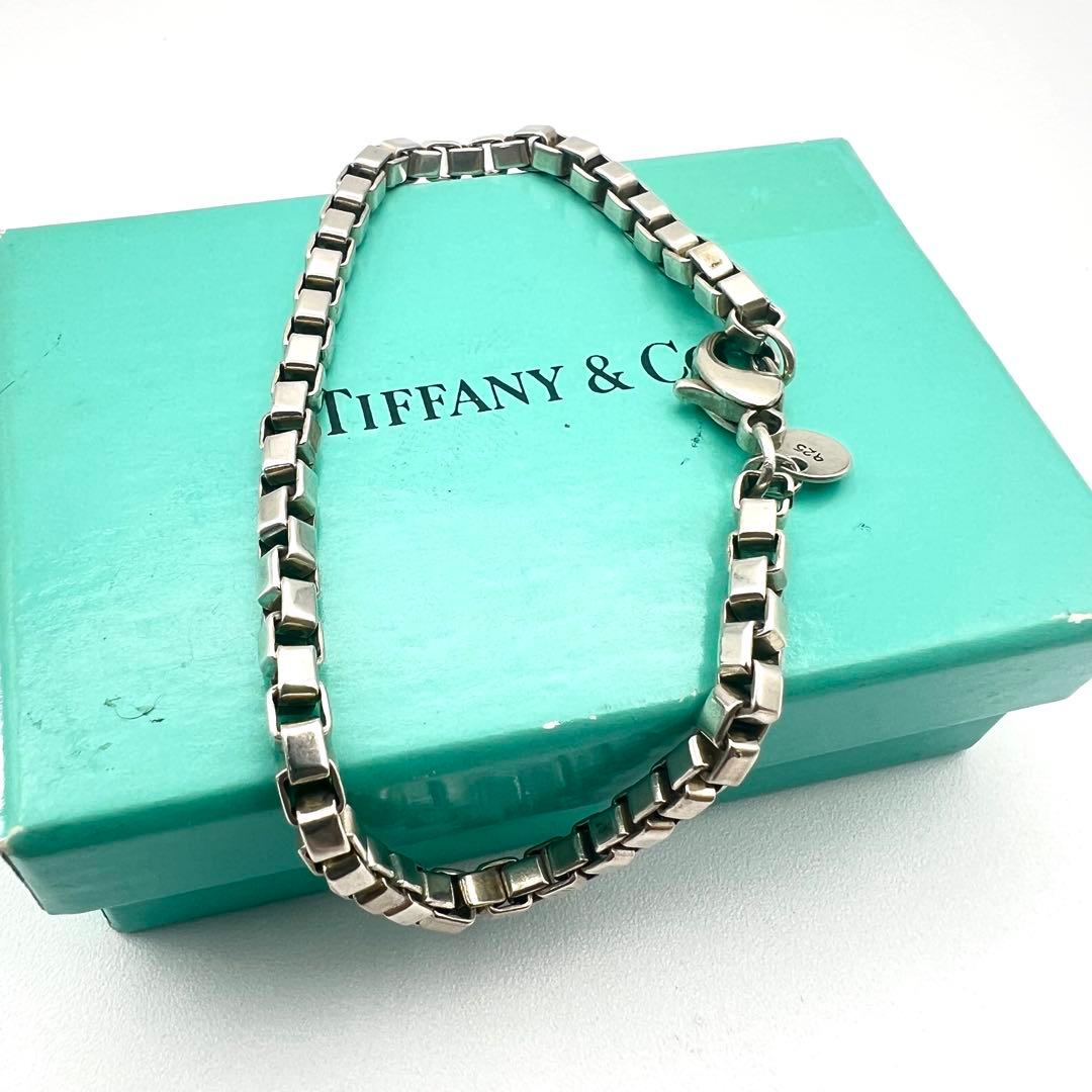 【美品】TIFFANYティファニー ブレスレット ベネチアン 925 19センチ