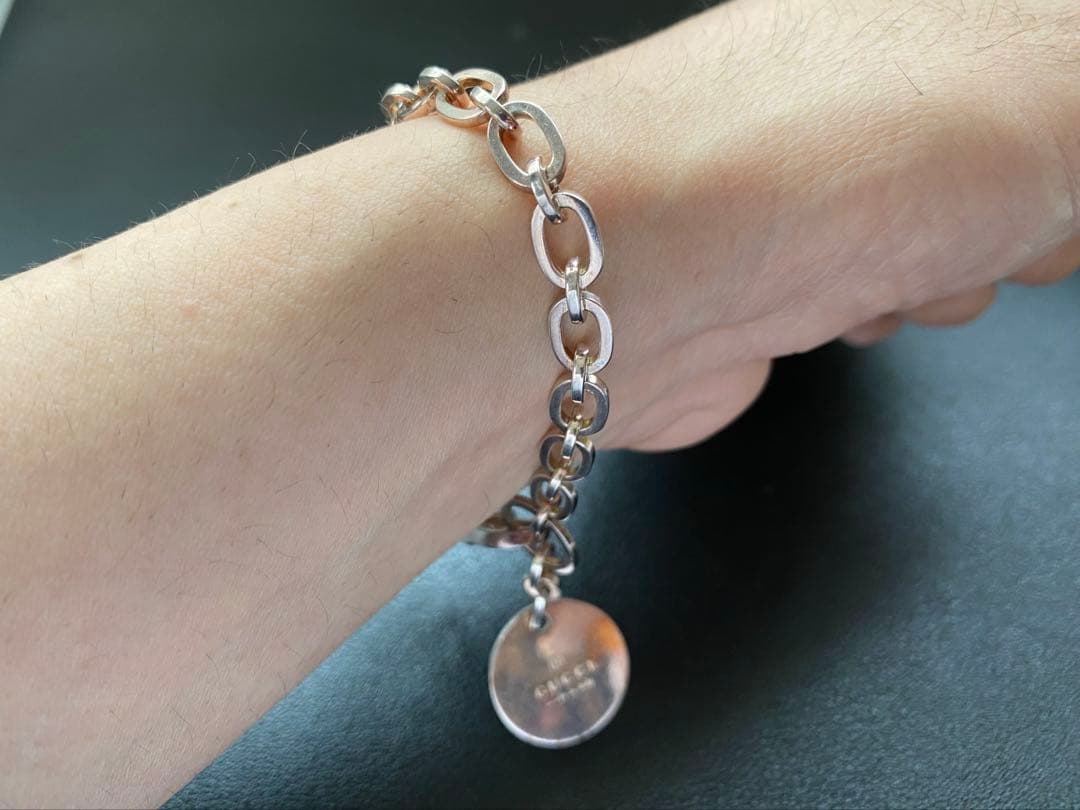 GUCCI 、シルバーチェーン、ブレスレット