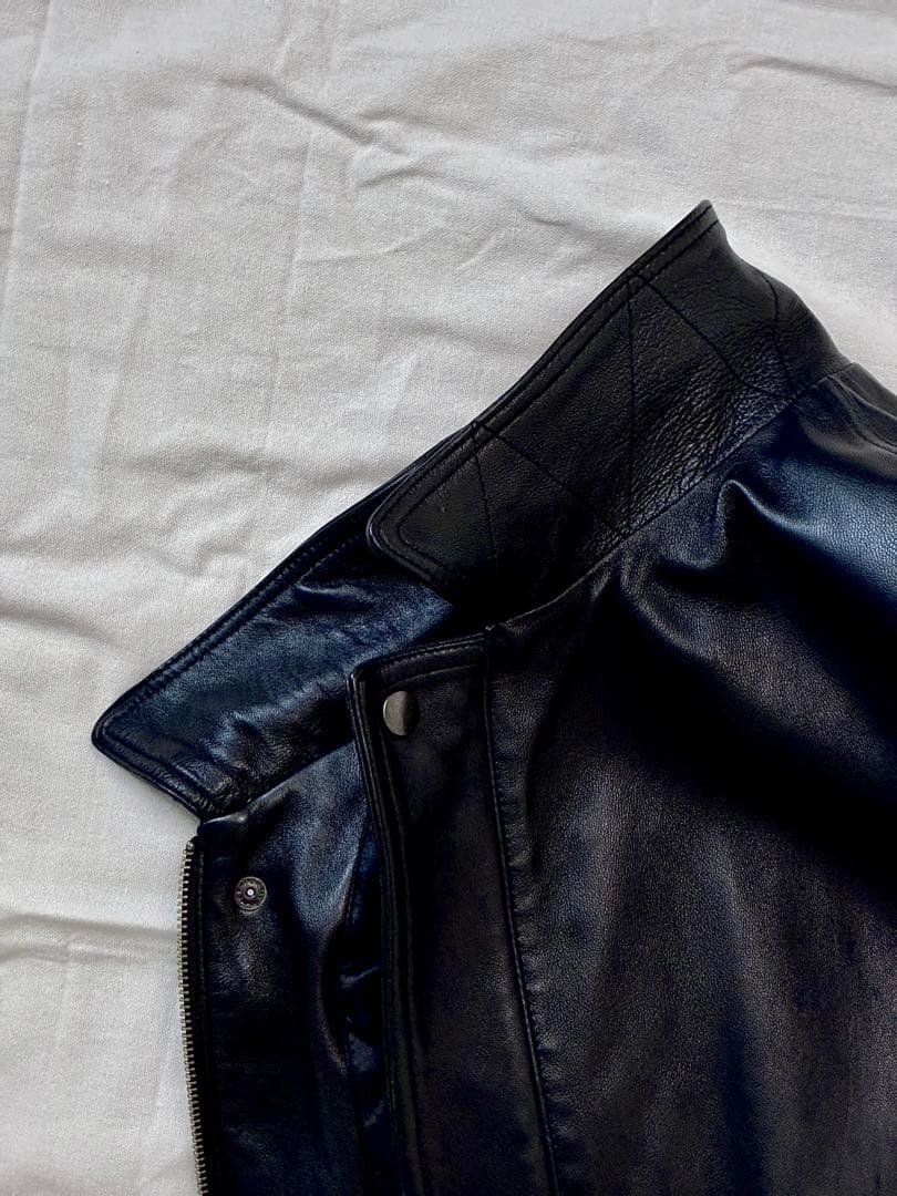 Journal Standard ラム ダッドレザージャケット L Black