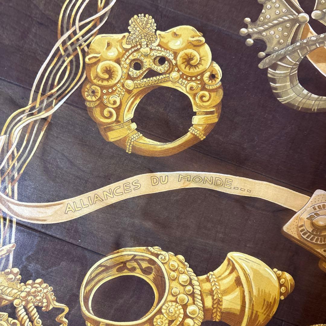 美品‼︎エルメス大判シルクシフォンスカー