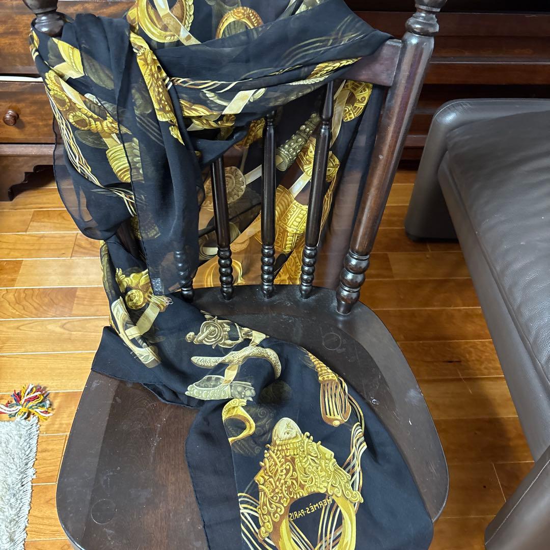 美品‼︎エルメス大判シルクシフォンスカー