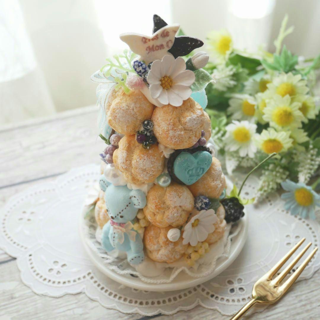 【＊さおり＊様】フェイクスイーツ◆クロカンブッシュ風♬プチシュータワー◆オブジェ