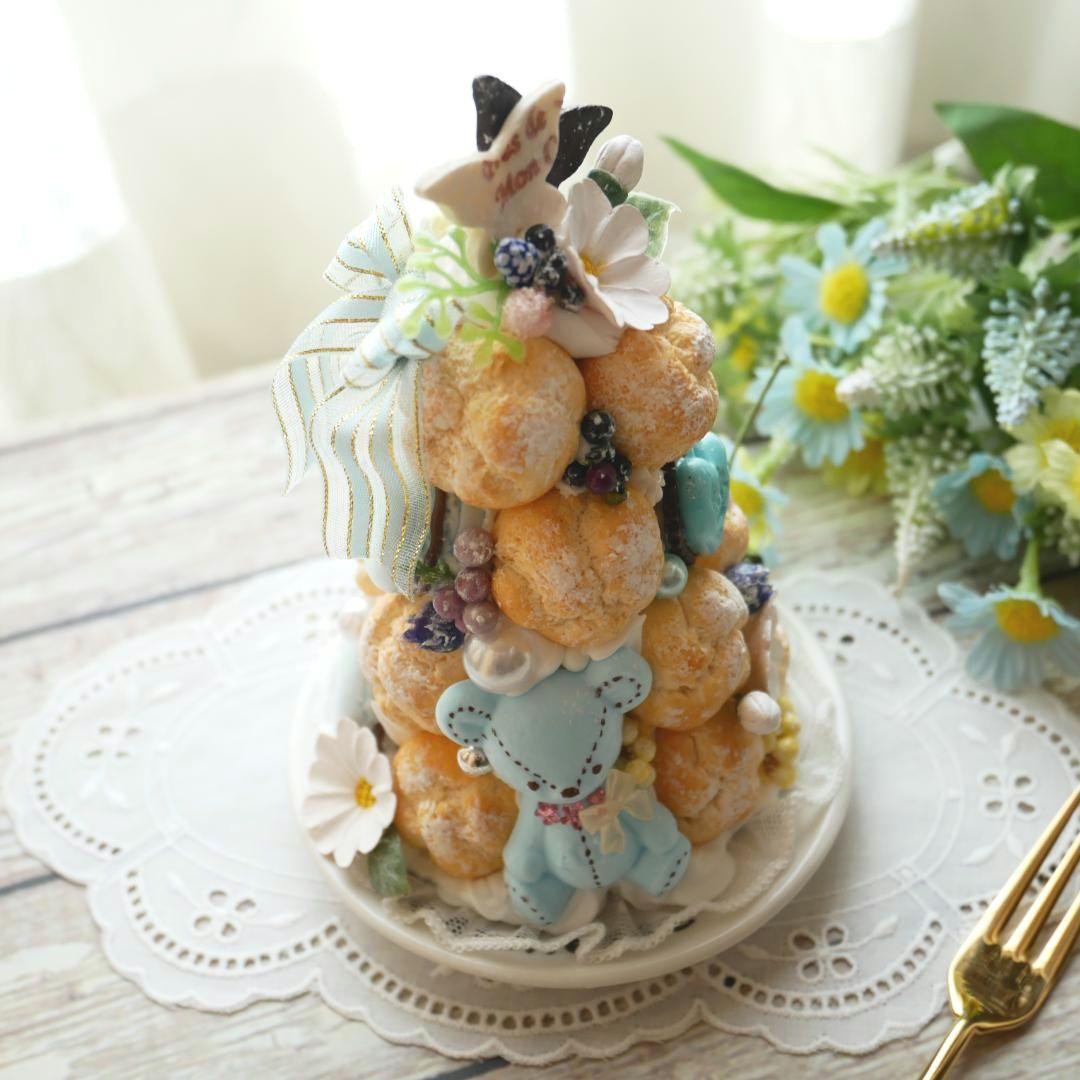 【＊さおり＊様】フェイクスイーツ◆クロカンブッシュ風♬プチシュータワー◆オブジェ