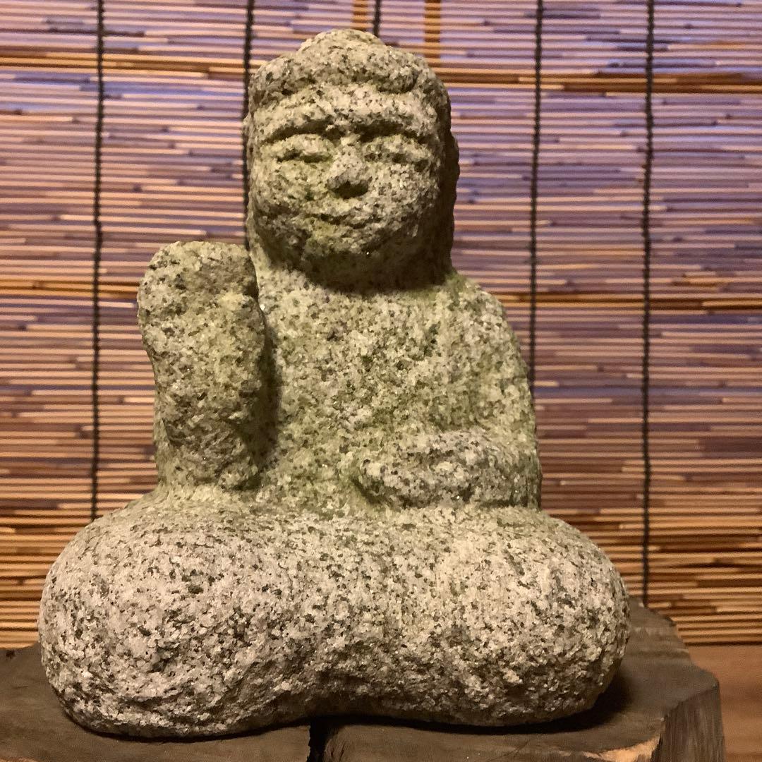 大正期・本師本仏「石仏・阿弥陀如来坐像」本願他力・他力本願・仏説無量寿経