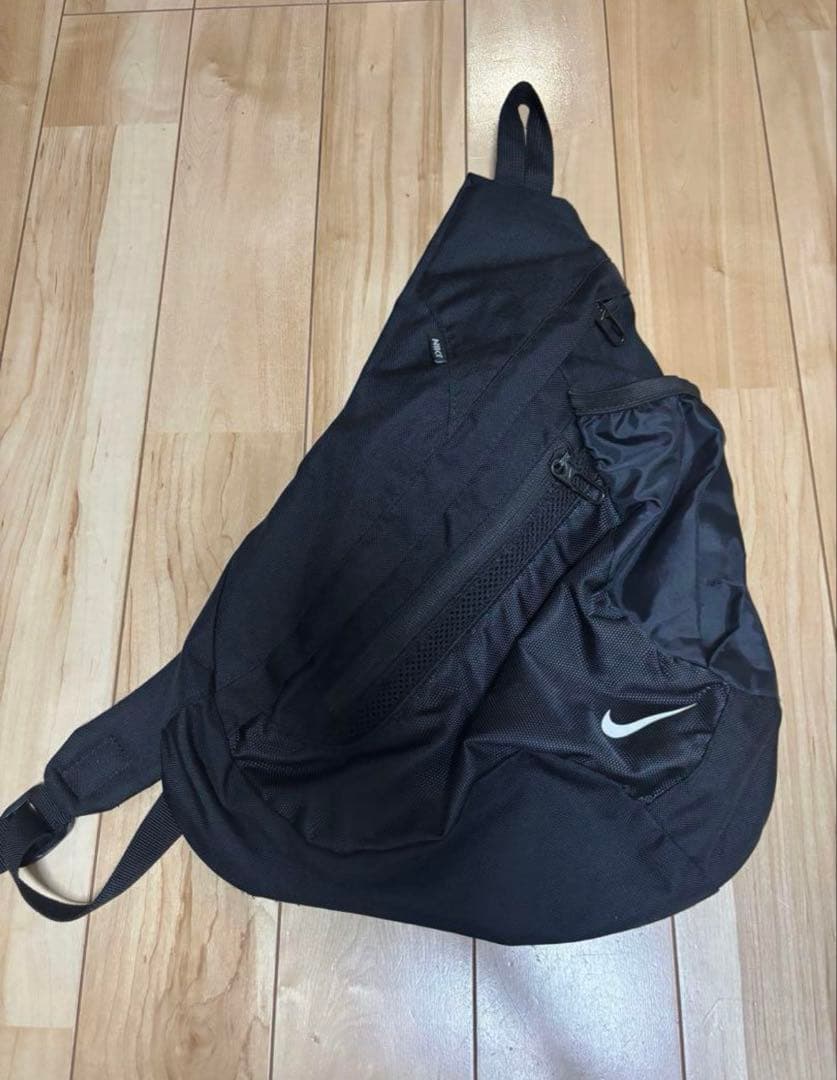nike one shoulder bag y2k Black クロスター社製