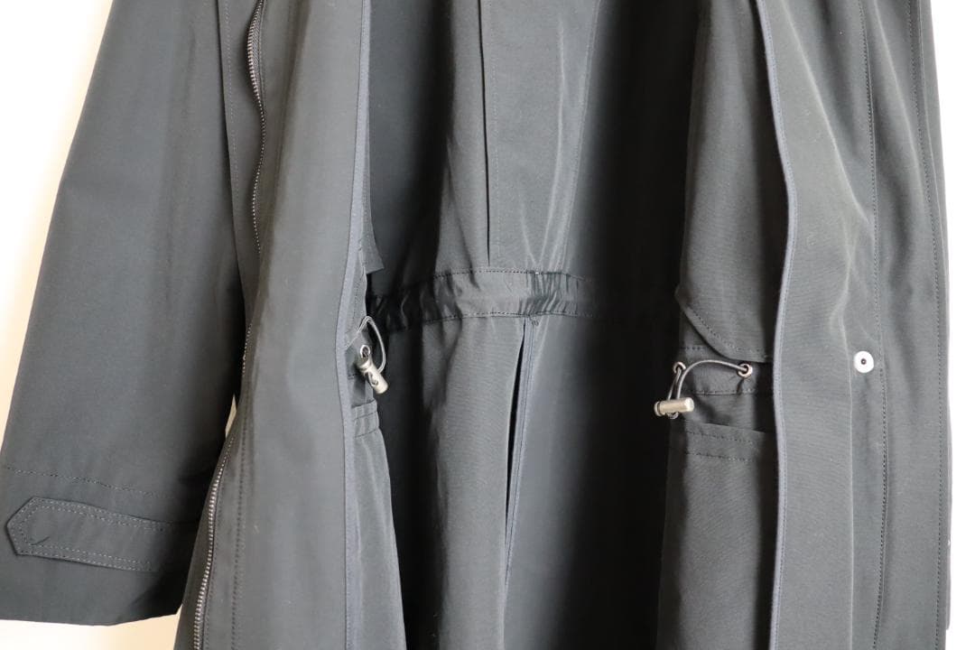 theory luxe 21AW ウォッシャブル モッズコート　ブラック