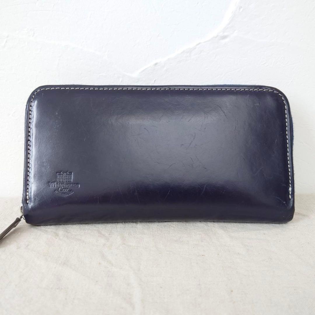 ホワイトハウスコックス　長財布　S2622 Long Zip Wallet