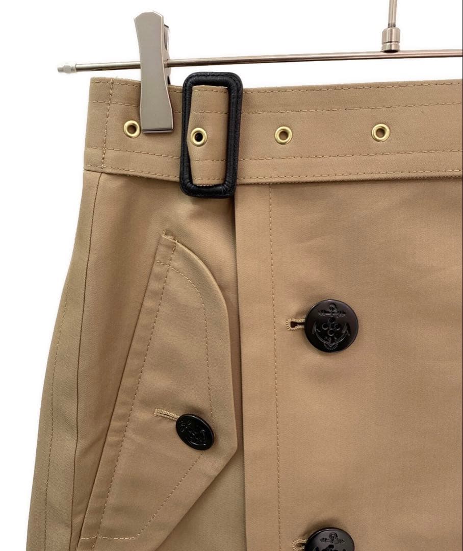 【未使用品】sacai ベージュ プリーツスカート サイズ2