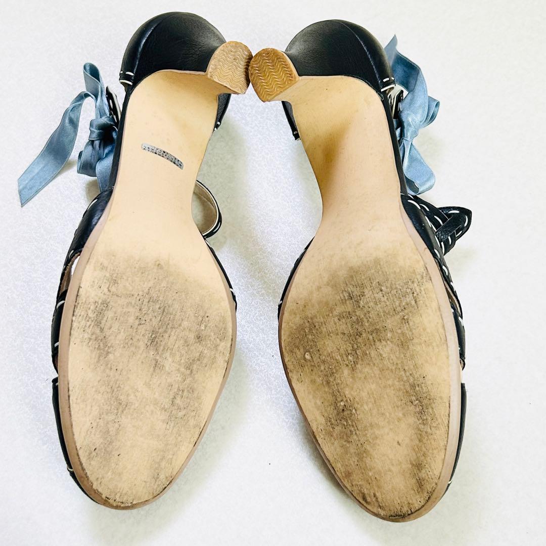 ✨美品✨ヴィヴィアンウエストウッド パンプス ステッチ リボン 23.5 希少