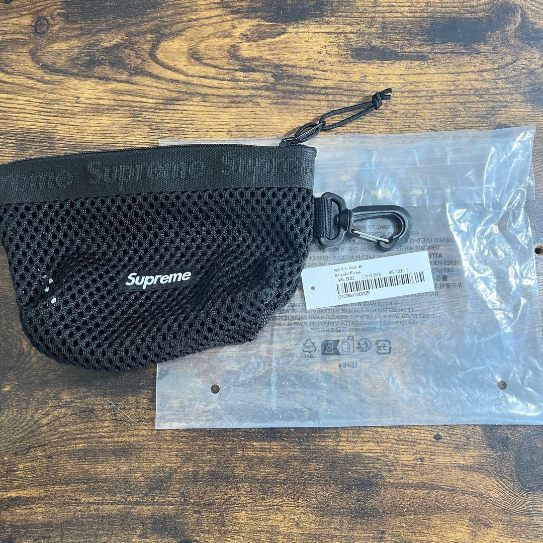 小物 Supreme Mesh Mini Pouch Black