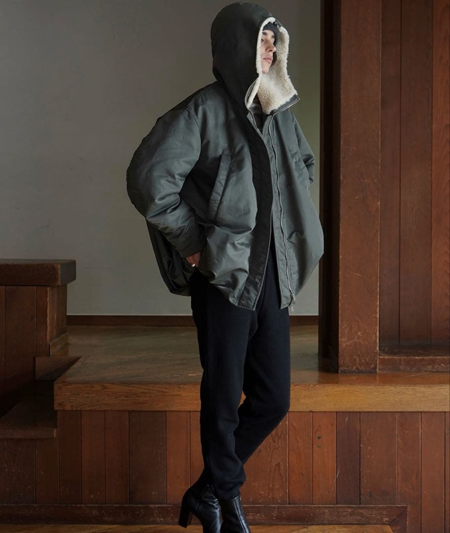 ジャケット・アウター CLANE BALLOON DESIGN HOODED N3B