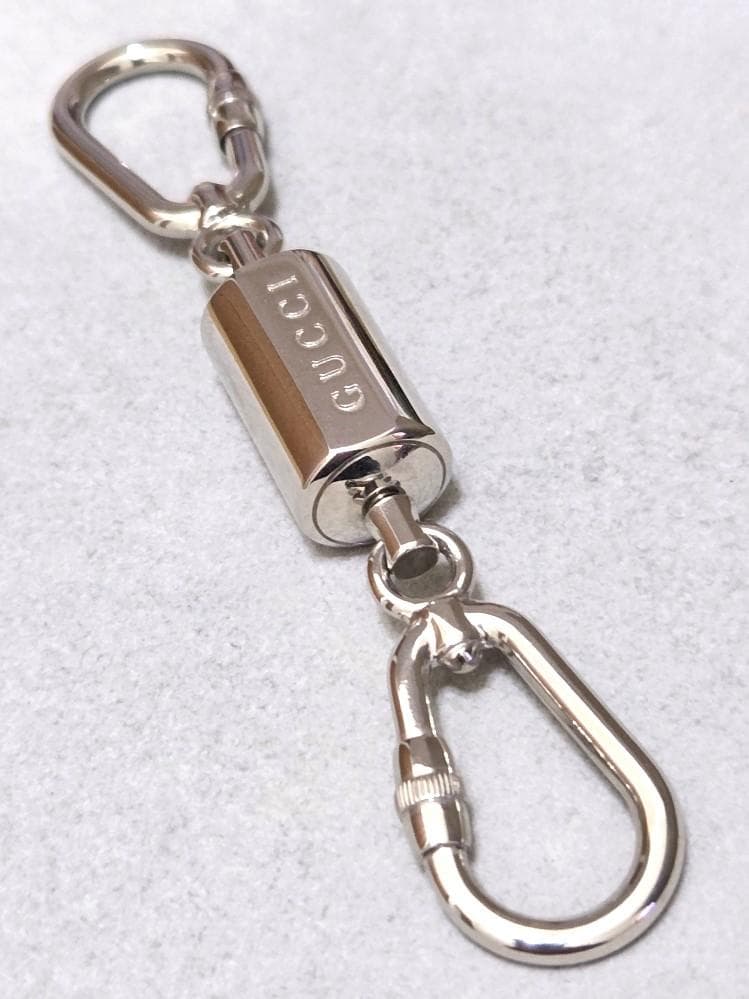 GUCCI グッチ　メタル　カラビナキーホルダー　美品　箱付き　43130