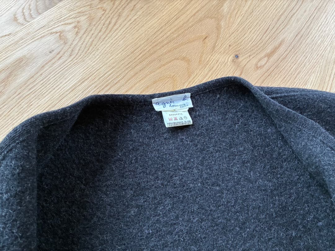 agnès b.　アニエスベーオム　ウールベスト　フランス製