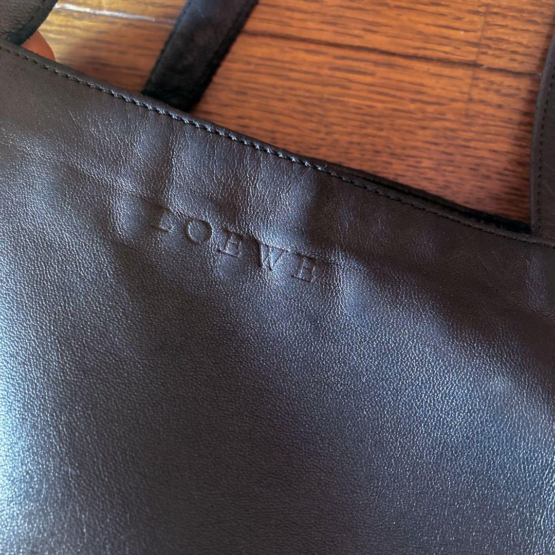 LOEWE ロエベ ナッパレザー トートバッグ 黒 バッグ