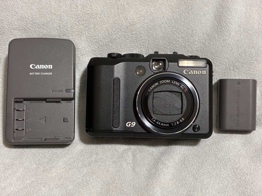 【CCD素子】Canon G9 デジタルカメラ 本体とバッテリーチャージャー付き