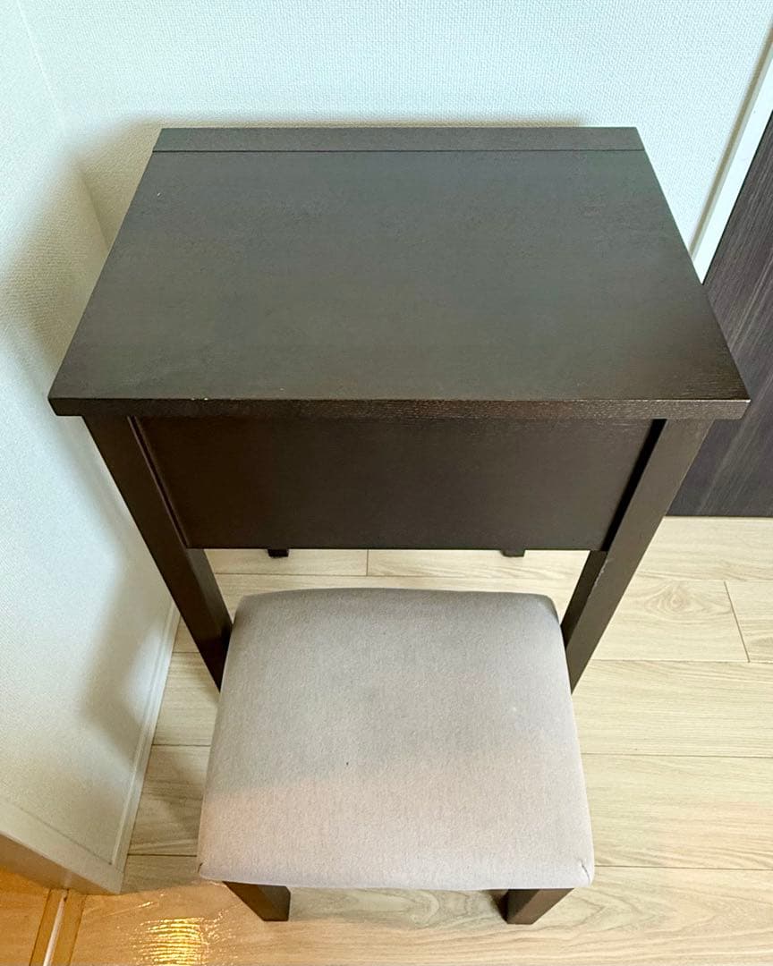 最終価格【廃盤モデル】無印良品 コンパクトドレッサーデスク&スツール