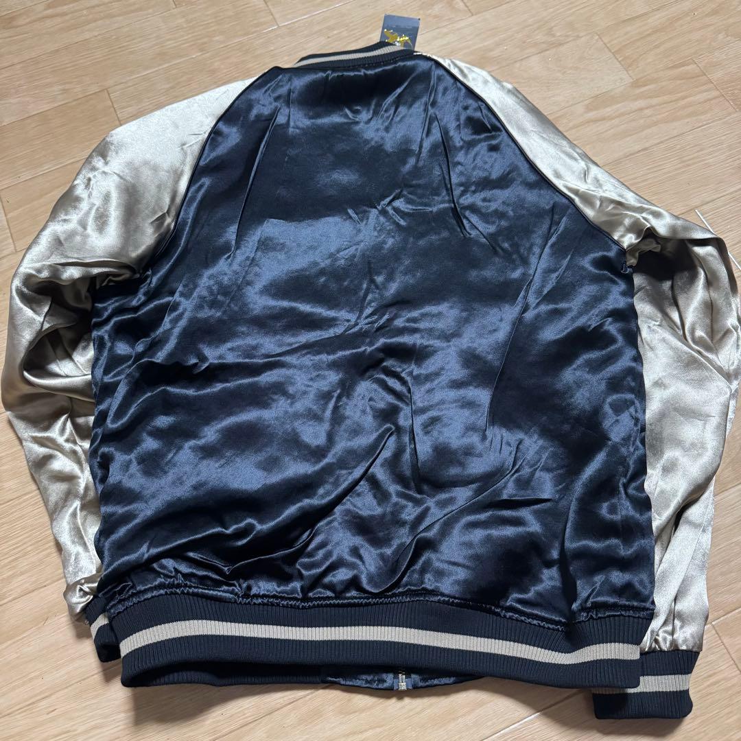 新品タグ付き 絡繰魂 龍群ノ頂刺繍 金龍 リバーシブル スカジャン ボンバー L