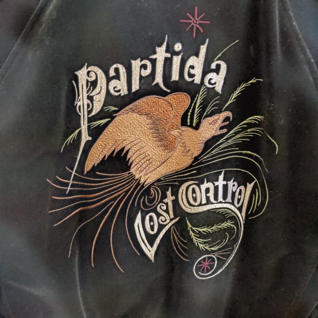 最終価格】LOST CONTROL ベロア刺繍スカジャン　黒　M