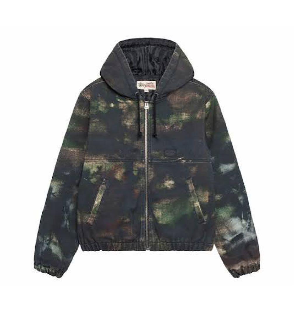 ジャケット・アウター STUSSY WORK JACKET STENP AT CAMO