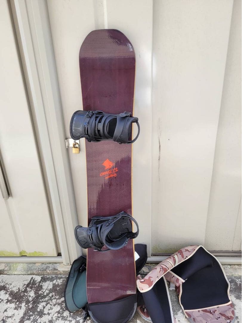 雪*郎様 パープル スノーボード ビンディング付き