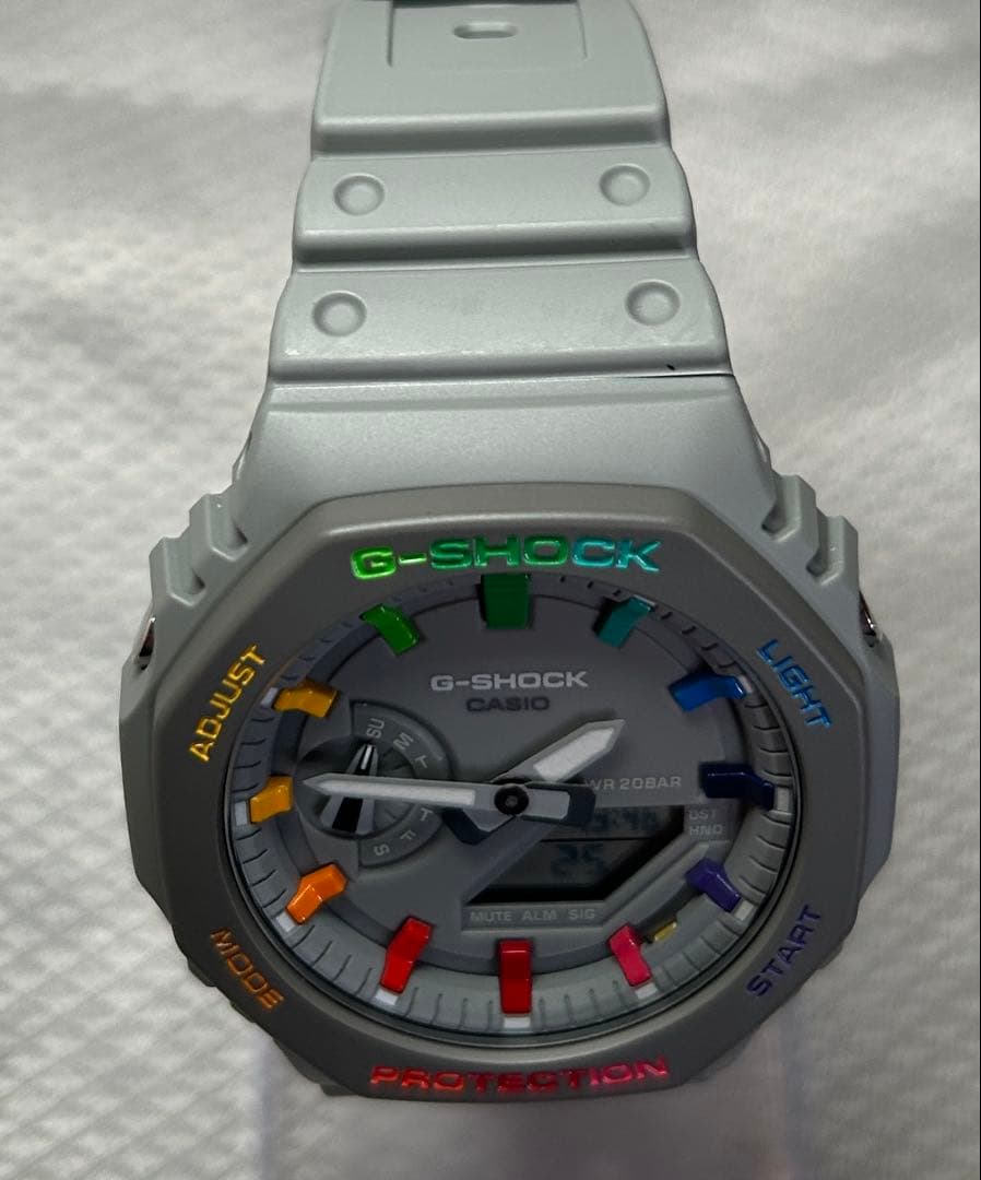 ✨超美品✨ G-SHOCK カシオーク グレー レインボー 本体のみ