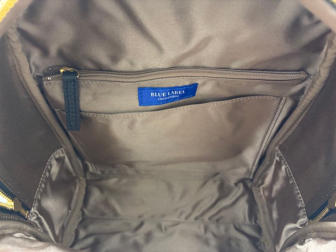 BLUE LABEL クレストブリッジチェックPVCバックパック