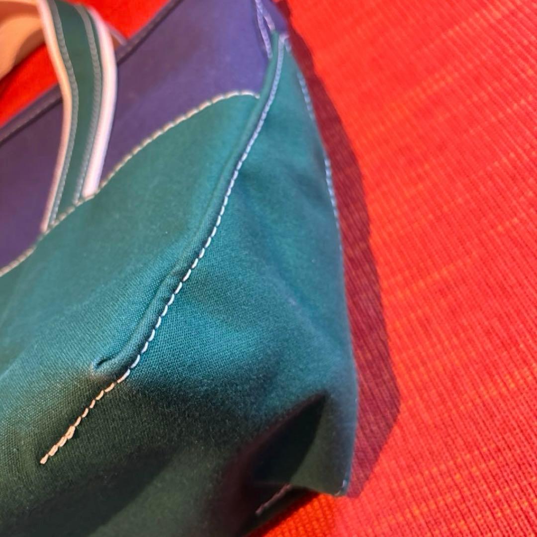 極美品 エルエルビーン ビームス トートバッグ グリーン A4 肩掛け USA製