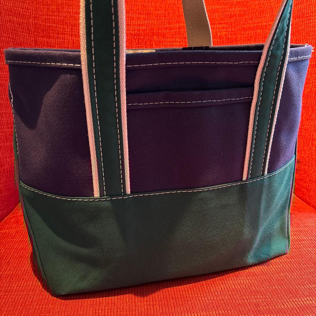 極美品 エルエルビーン ビームス トートバッグ グリーン A4 肩掛け USA製