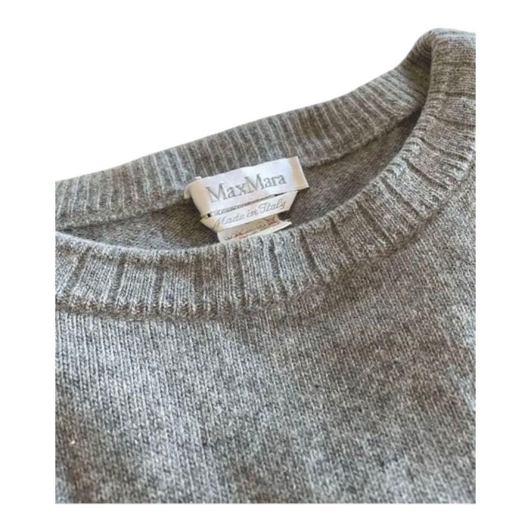 あ*こ様 最高峰マックスマーラMaxMara グレー Mカシミヤ100%