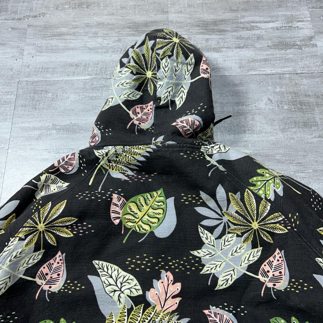 USA製 monitaly Papas フローラル アノラックパーカー 裏ボア