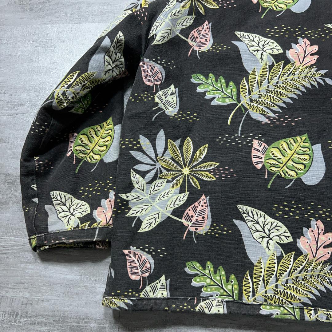 USA製 monitaly Papas フローラル アノラックパーカー 裏ボア