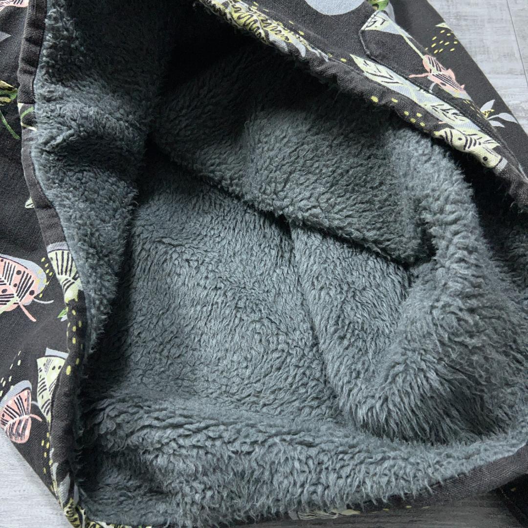 USA製 monitaly Papas フローラル アノラックパーカー 裏ボア