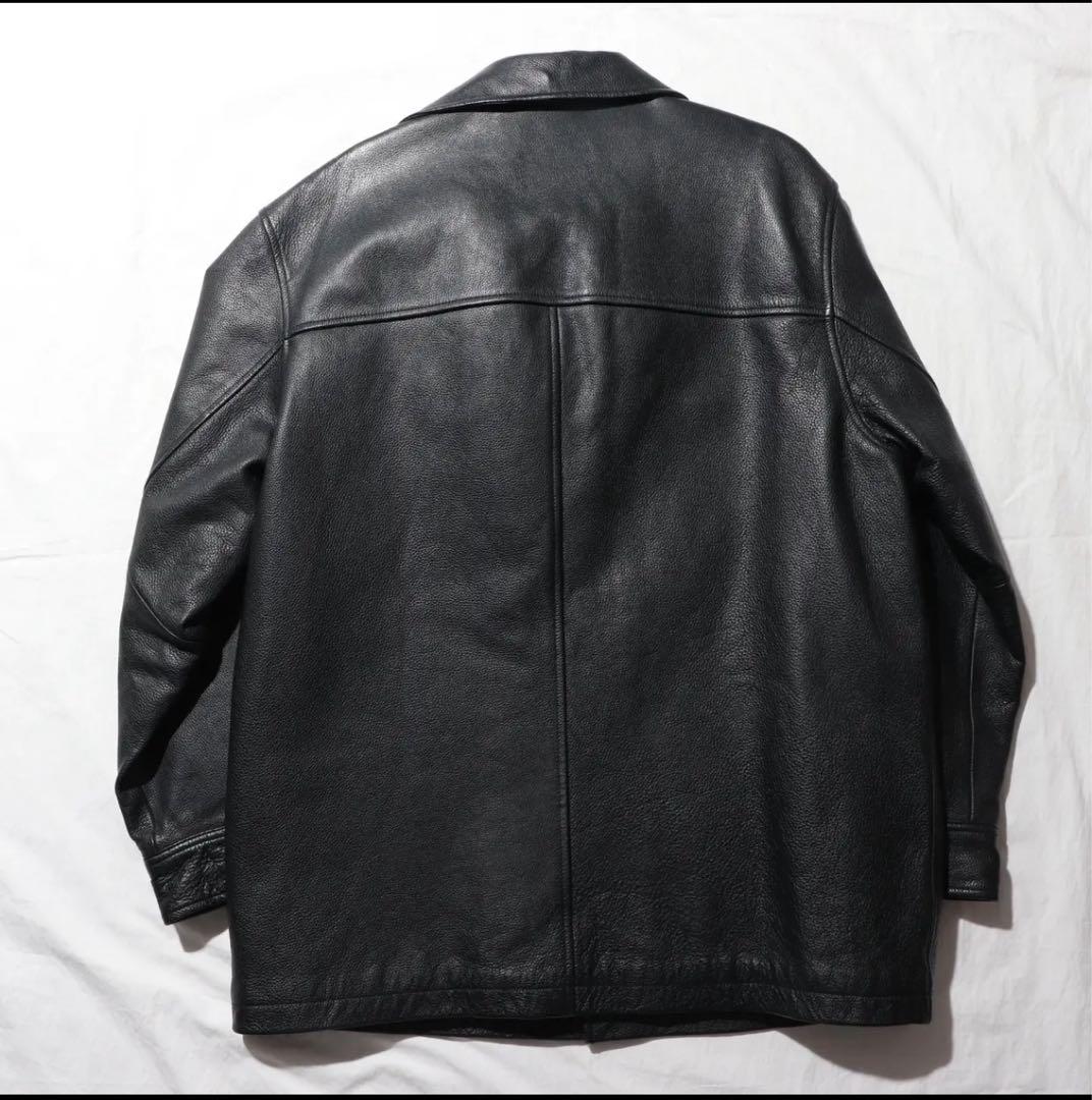 Mint Condition OLD GAP 牛革 レザーカーコート 90s