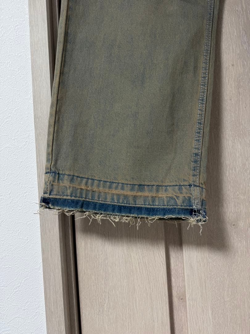 【三連休限定SALE】M.U.L リメイクデニム 汚し加工 エムユーエル