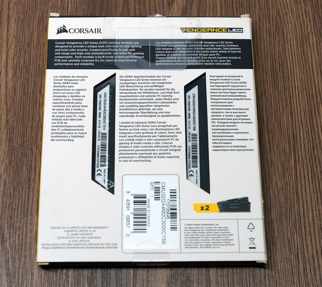 メモリー Corsair Vengeance LED DDR4 32GB 3000MHz