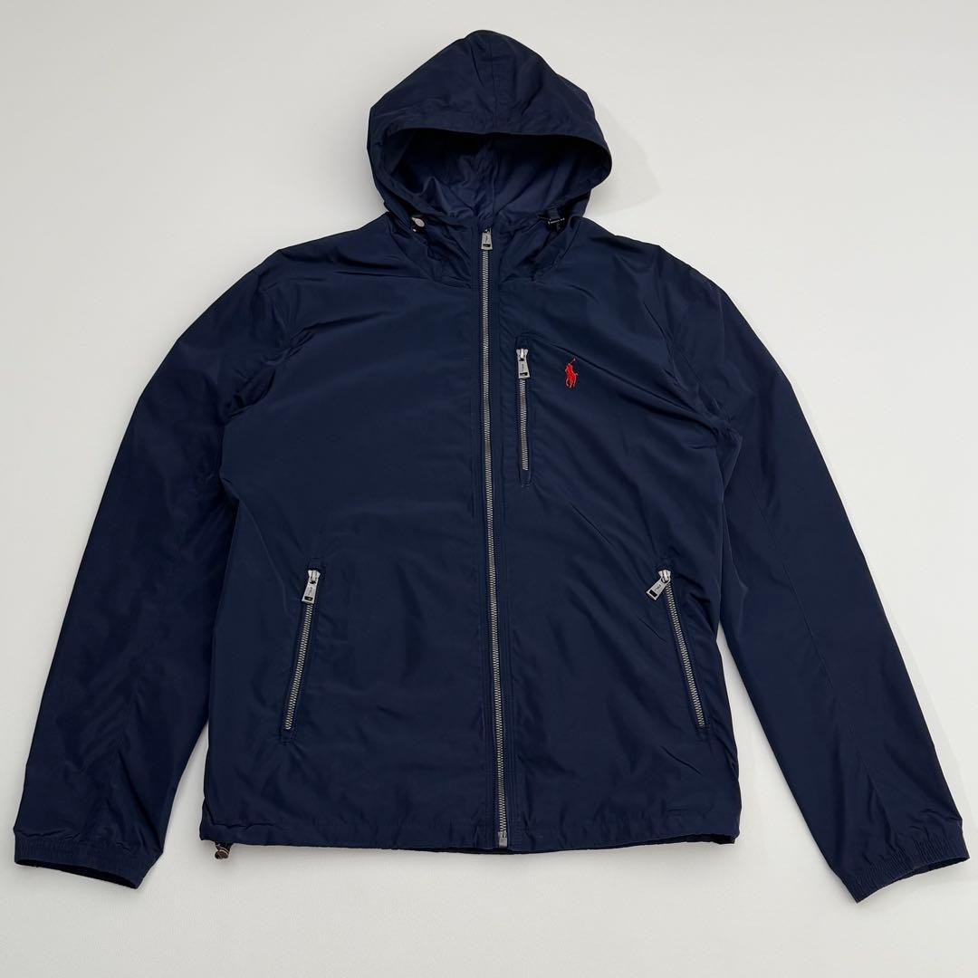 ラルフローレン マウンテンパーカー ナイロンジャケット S ネイビーポニー