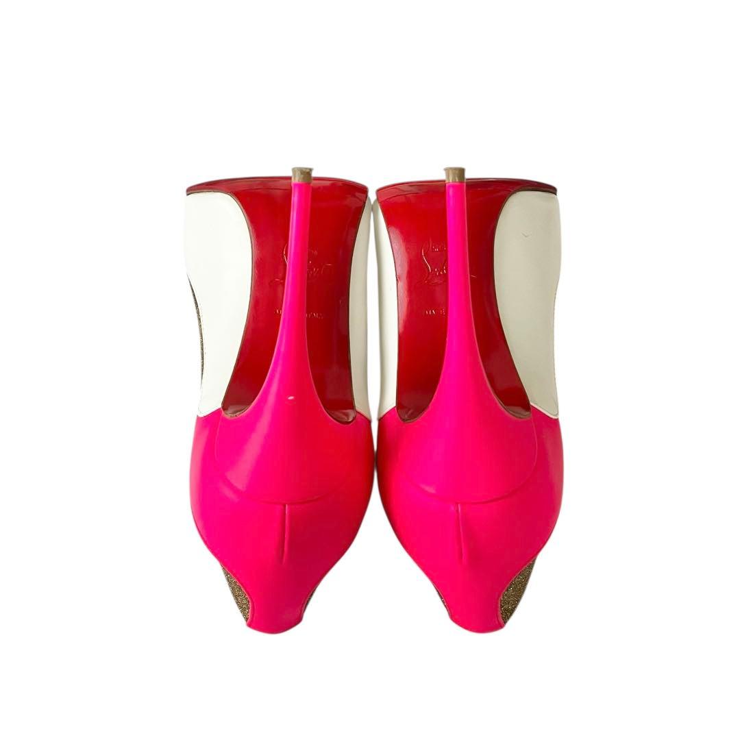 【訳あり】◾️クリスチャンルブタン◾️パンプス◾️ポインテッドトゥ◾️ラメ◾️レザー