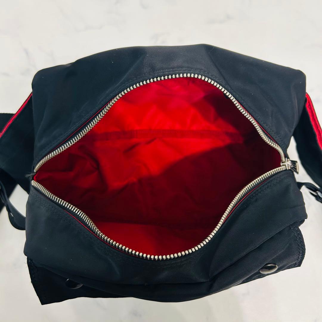 【美品】PORTER × iLS ポーター エルファイン ボディバッグ ブラック