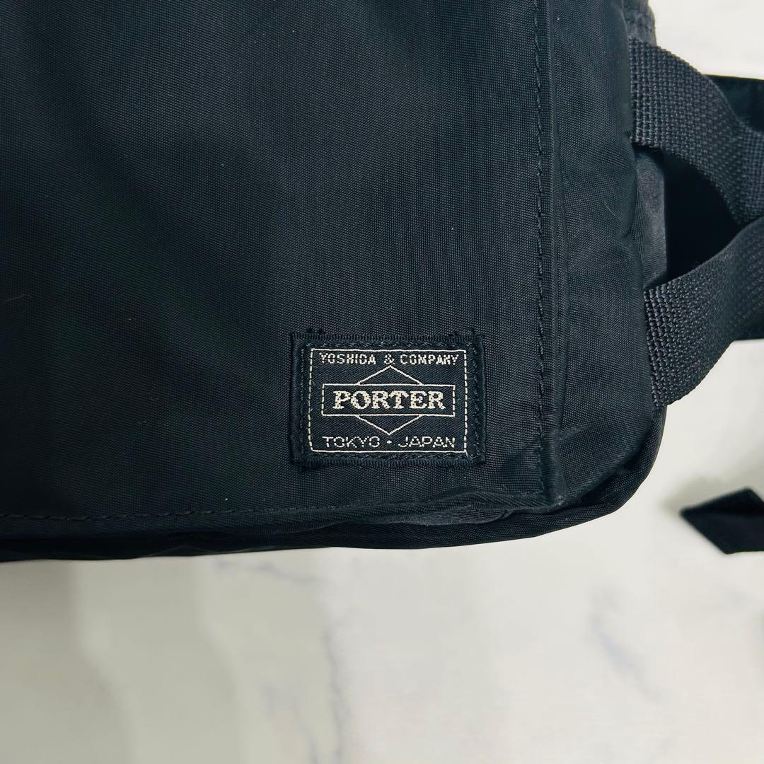 【美品】PORTER × iLS ポーター エルファイン ボディバッグ ブラック