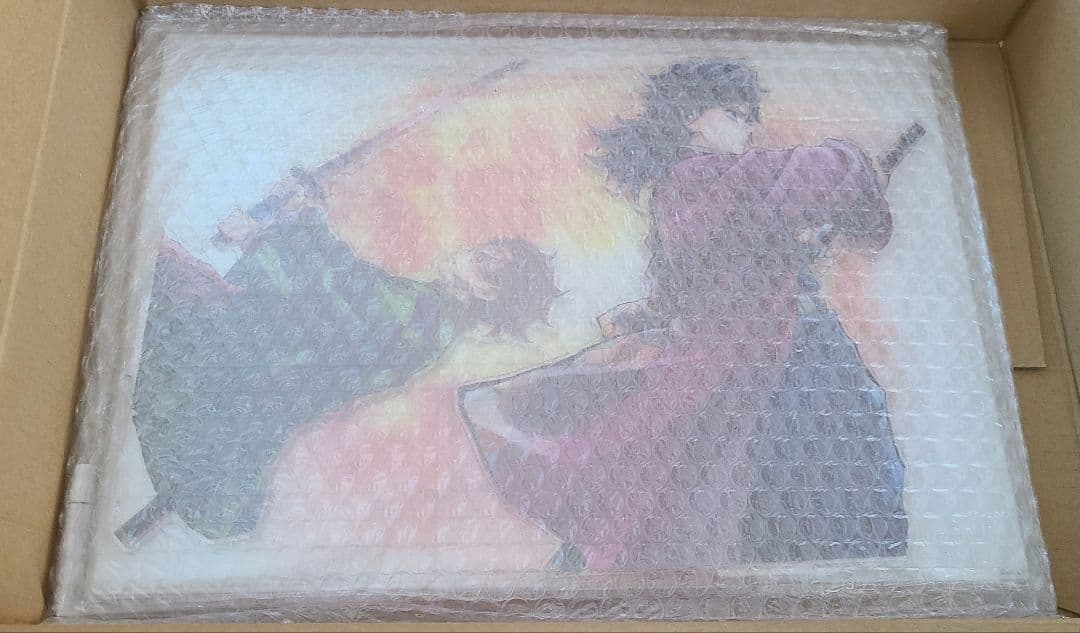 鬼滅の刃 「繋ぐ」義勇と炭治郎　A賞　ビッグアクリルスタンド　F賞　義勇缶バッジ