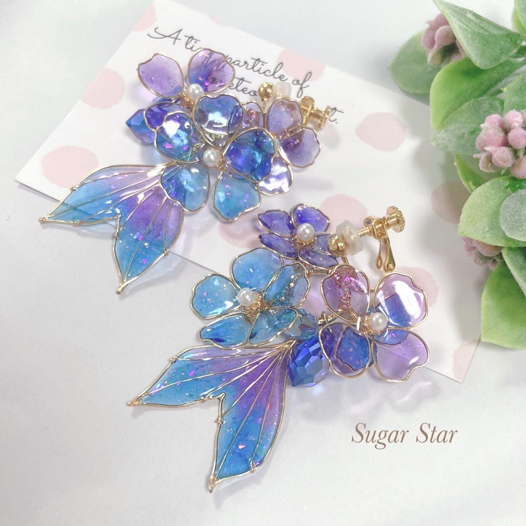 【おもちママ♡プロフ確認願い♥様】おまとめ4点　ゆめかわカラーのひらひらピアス