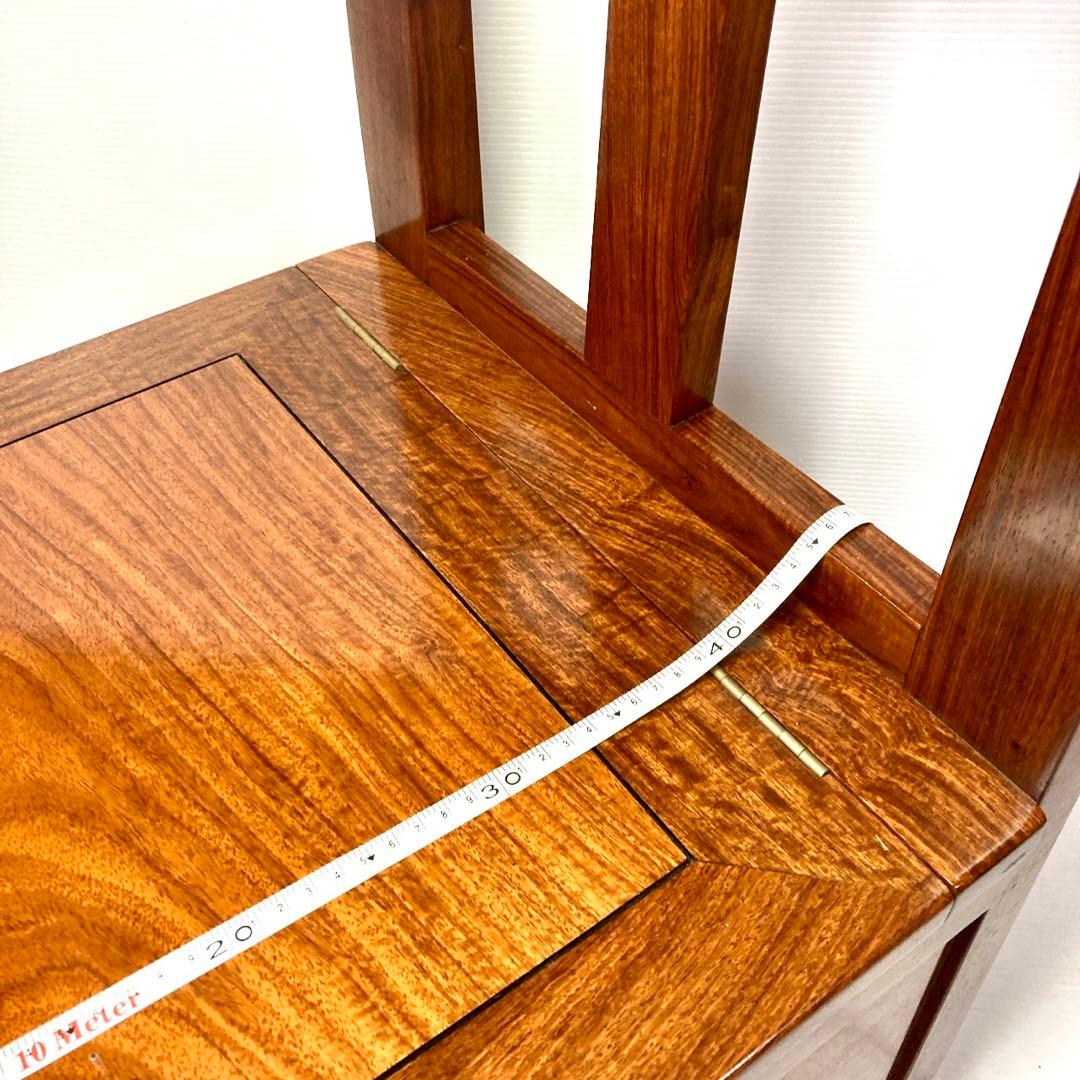 【最終値引✨】花梨 無垢材 ダイニングチェア 回転 囲炉裏チェア セット売り限定